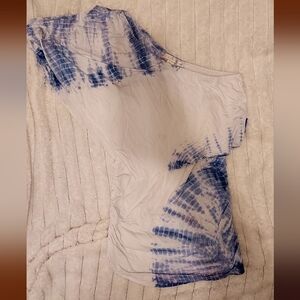 Tie Dye Off Shoulder Ruffle Blouse Boston Proper